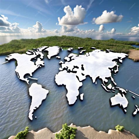 Clear White Map of the World 的图像结果