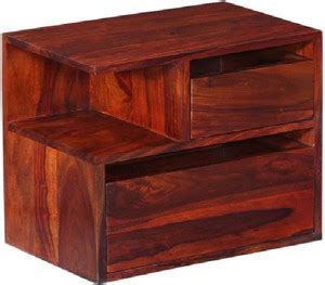 Lakdi Round Top Sheesham Wood Side Table for Home and Offices Solid ...