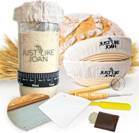 Amazon.com: Sourdough Bread Baking Supplies and Starter Kit - Ultimate ...