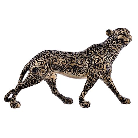 Buy C M Handicraft Running Panther Showpiece Statue for Home Decor ...