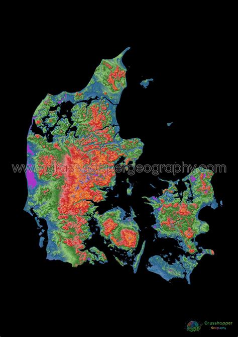 Elevation Map Of Denmark