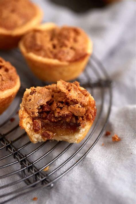 Mini Pecan Pie Tarts with a Cream Cheese Crust - Butter & Baggage