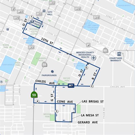 M7 - South G Street | Merced Transit Authority, CA - Official Website