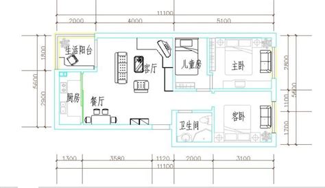 70平长方形房子设计图,70平米长方形户型图,农村长方形三房(第6页)_大山谷图库