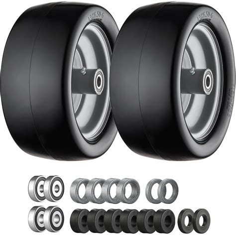 Cubesprings 13x6.50-6 Lawn Mower Tires Flat Free Zero Turn Front Tires ...