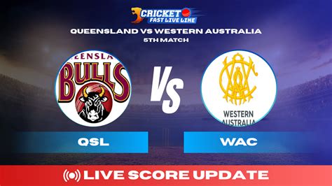 QL: 323/8 (49.1) | QSL vs WAC Live score, 5th Match | Marsh One Day Cup ...