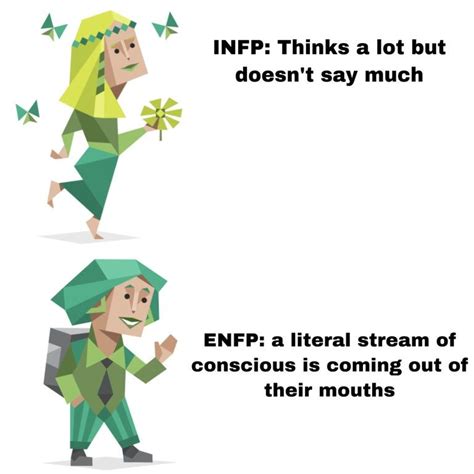 INFP v ENFP : mbtimemes Infp Personality Type, Myers Briggs Personality ...