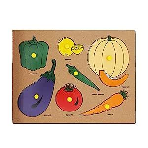 Kids Mandi Wooden Learning Educational Board for Kids with Knobs ...