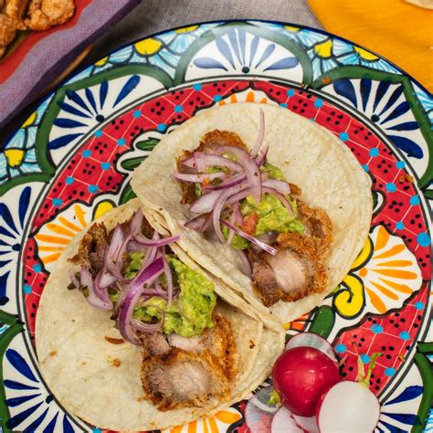 Tacos De Chicharron O Live & Co | Crispy Fish Tacos With Mango Salsa