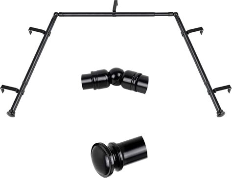 Bay Window Curtain Rod Black at James Saavedra blog