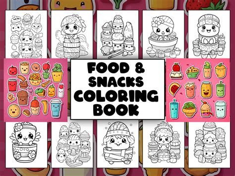 Snack Coloring Pages 的图像结果