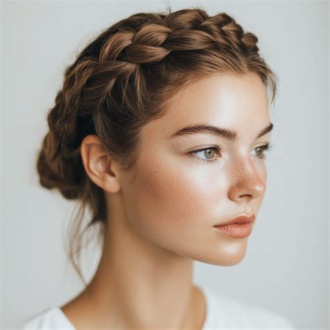 55 Effortless Crown Braid Hairstyles for Summer - Hair Guru | Braided ...