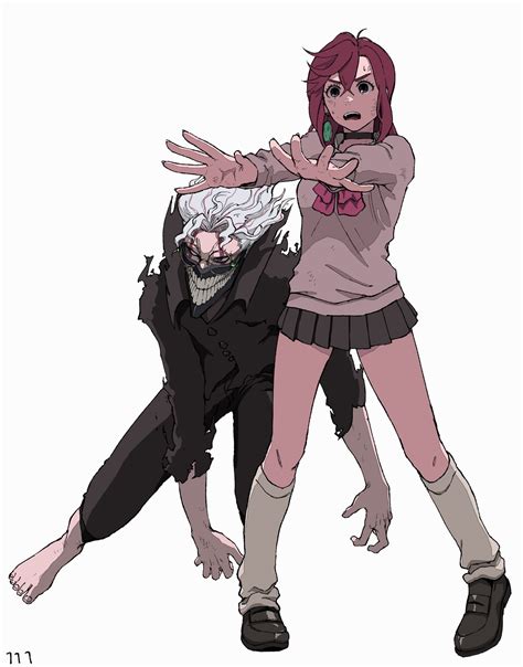 ayase momo and takakura ken (dandadan) drawn by ufkqz | Danbooru