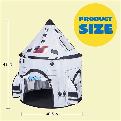 JOYIN Rocket Ship Play Tent Pop up Play Tent Kids India | Ubuy