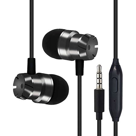 PTron HBE6 (High Bass Earphones) Metal in-Ear Wired Headphones with Mic ...