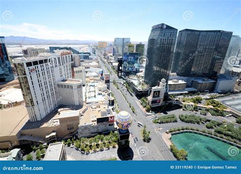 Las Vegas aerial view editorial image. Image of hotel - 33119240