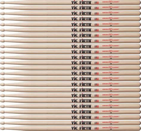 Vic Firth American Classic 5A Drumsticks - Pack of 12 Pairs User Manual