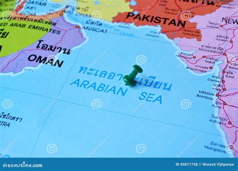 Arabian sea map stock photo. Image of causeway, continent - 45811758
