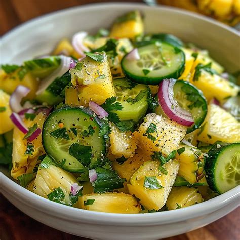 Tasty Zesty Pineapple Cucumber Mix - Taste Of Moms