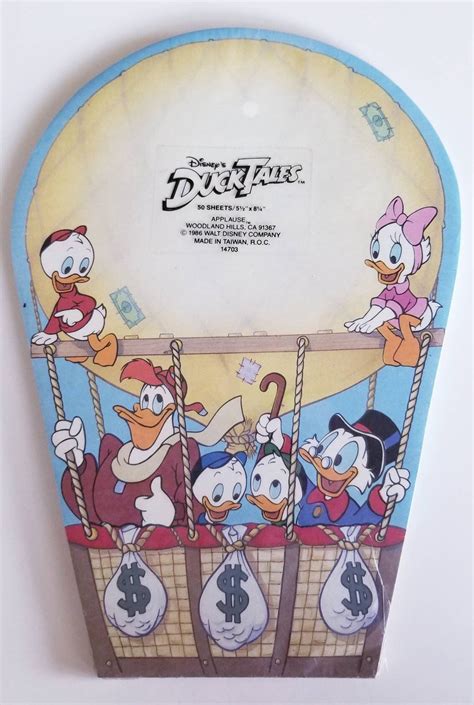 Vtg Disney's Ducktales Notepad Paper Memo Pad NIP Scrooge | Etsy ...