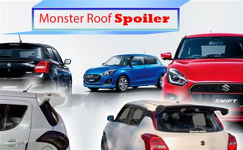 Auto Pearl ABS Monster Roof Spoiler Compatible with Swift 2018 | Car ...