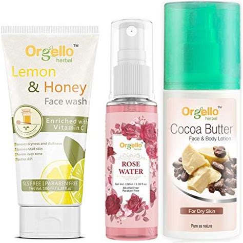 Orgello Herbal CTM Skin Care Combo Products Kit With Lemon &Honey Face ...