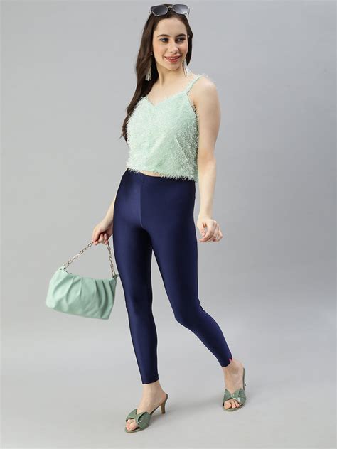 Prisma Shimmer Leggings in Navy - Sparkle in Style – Prisma Garments