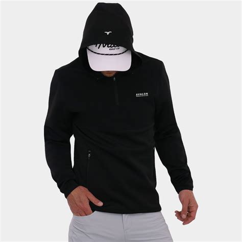 Players Men's Golf Hoodie: Black | Avalon Modern Golf Apparel