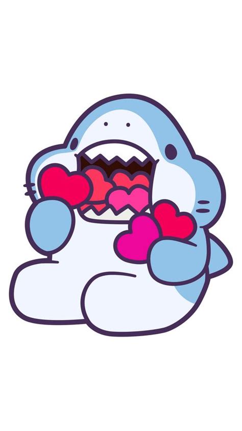 shark heart drawing