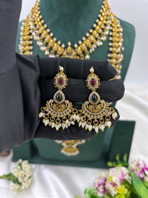 MAHARANI TRADITIONAL GOLD PLATED COMBO SET – Kaushalya Art Jewellery