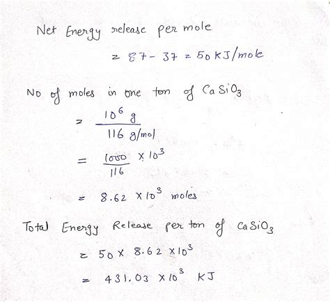 [Solved] The following reaction is to be used in a carbon sequestration... | Course Hero