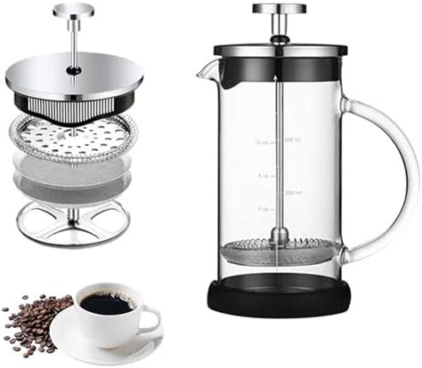 Buy AGARO Delite French Press Coffee And Tea Maker, Borosilicate Glass ...