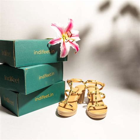 Lightweight Comfort in gladiator Tan Heels | Indifeet
