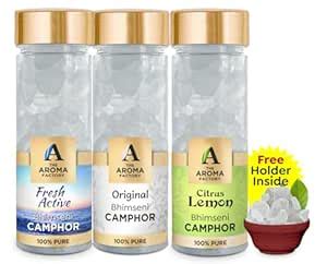 The Aroma Factory Pure Bhimseni Camphor, Fresh Active, Original ...