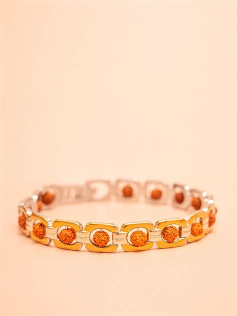 Gold Plated Rudraksha Bracelet Combo - Modern & Essential Design – Rudrajap