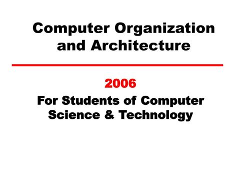 Computer Architecture & Organization 的图像结果
