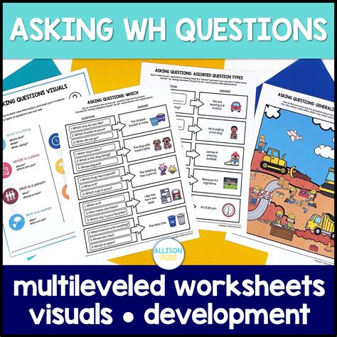 Asking Wh Questions Speech Therapy | Allison Fors, Inc.