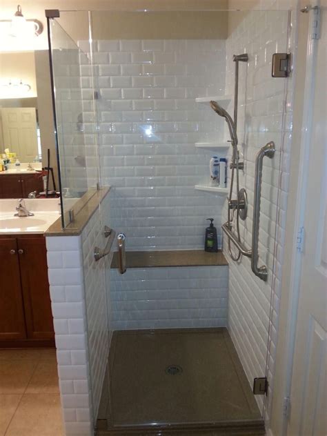 Classic Subway Rebath Wall System with Onyx Collection Shower Base