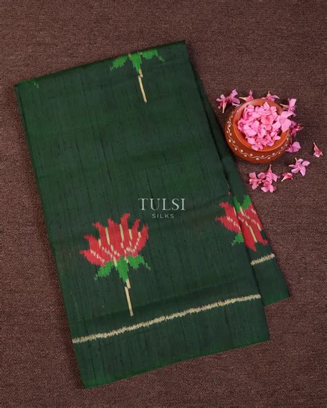 Buy Green Patola Silk Saree T641939