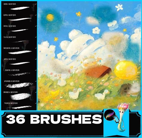 Procreate Crayon & Oil Pastel Brush Set: Children's Art, Shading ...