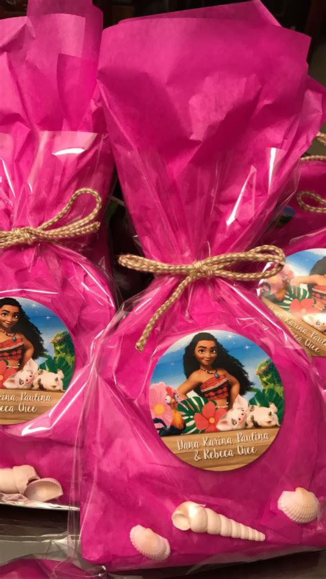 Moana party favor bag for girls. | Moana themed party, Moana birthday ...