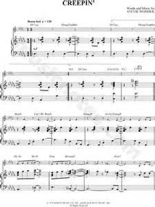 Stevie Wonder "Creepin'" Sheet Music in Db Major (transposable ...