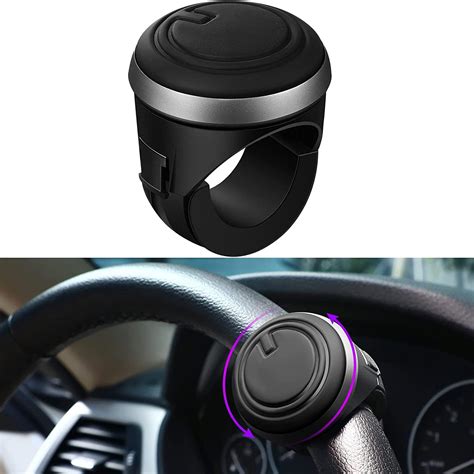 KeepCart Car Accessories Steering Wheel Spinner Metal Car Power Handle Spinner Steering Wheel ...