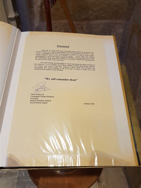 Book of Remembrance 1st World War - War Memorials Online