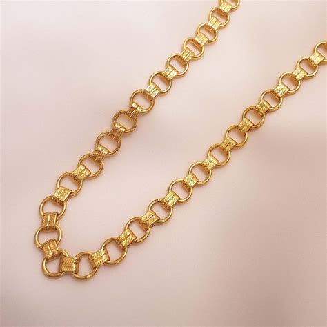 Buy Rodas Looping Gold Chain 22 KT yellow gold (19.6 gm). | Online By ...