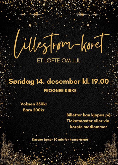 UTSOLGT! Lillestrøm-koret - et løfte om jul , Frogner nye kirke, 14 ...