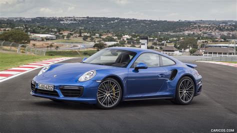 2016 Porsche 911 Turbo Coupe (Color: Sapphire Blue Metallic) | Front