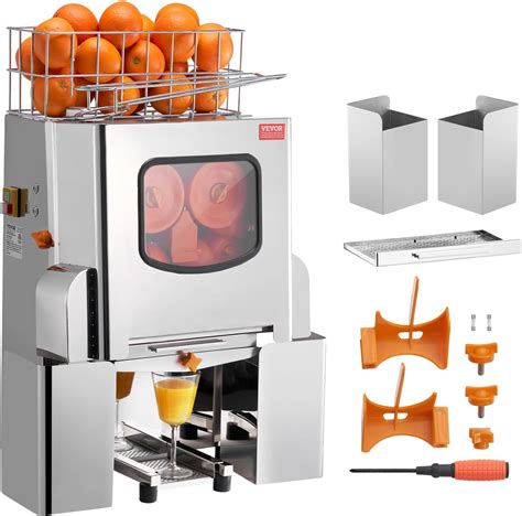 Amazon.com: VEVOR Commercial Orange Juicer Machine, 120W Automatic ...