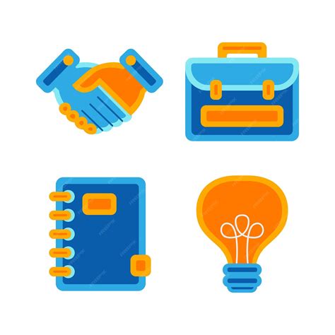 Premium Vector | Business objects vector illustrations set