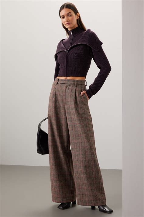 Wide Leg Plaid Pants by Ronny Kobo x RTR | Rent the Runway